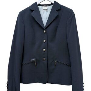Pikeur Riding Jacket Size 10 / 38 Equestrian Navy Blue Blazer Dressage Show Coat